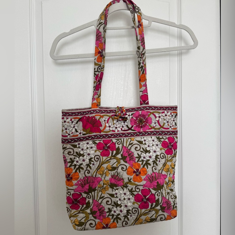 SET Y2K Vintage Like New Vera Bradley Tote & Phone Wristlet Wallet-Tea Garden